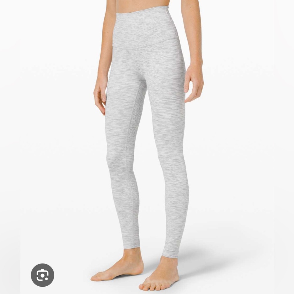 Lulu cropped white/grey leggings